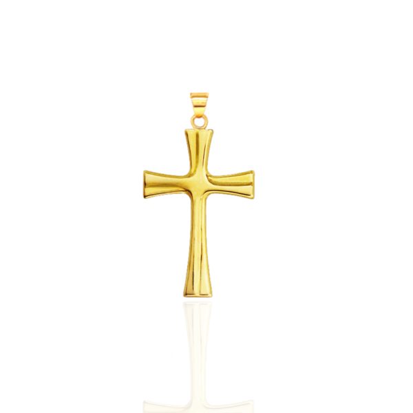 Modernist Flow Cross Pendant